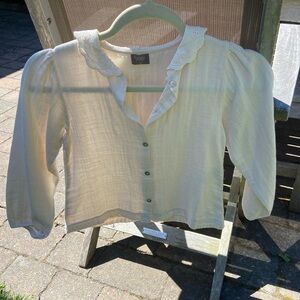Never worn adorable breathable light weight guava long sleeve blouse. 6Y.